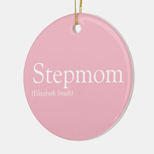 Best Stepmma, Stepmoeder Definition Roze Keramisch Ornament (Links)