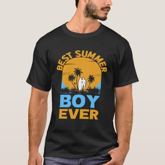 Best Summer Boy Ever I Palm I Summer T-shirt (Voorkant)