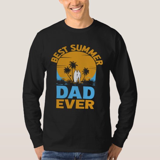 Best Summer Dad Ever I Palm I Summer T-shirt (Voorkant)