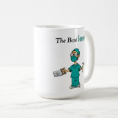 Best Surgeon Funny Coffee Mok Gift Two-Tone (Voorkant rechts)