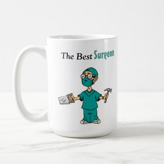 Best Surgeon Funny Coffee Mok Gift Two-Tone (Links)