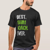 Best SWIM COACH ooit T-shirt (Voorkant)