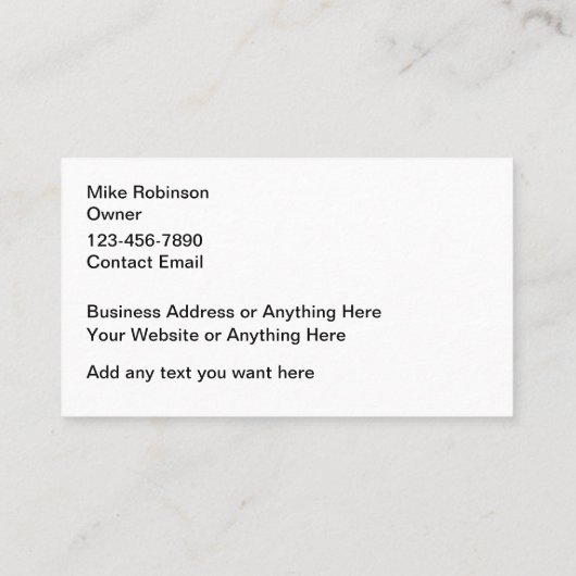 Best Swimming Pool Service Visitekaartjes (Achterkant)