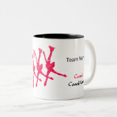 Best synchro skating coach mok - red arabesque (Voorkant rechts)