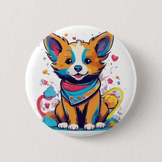 "Best T-Shirt Logo Design Services Ronde Button 5,7 Cm (Voorkant)