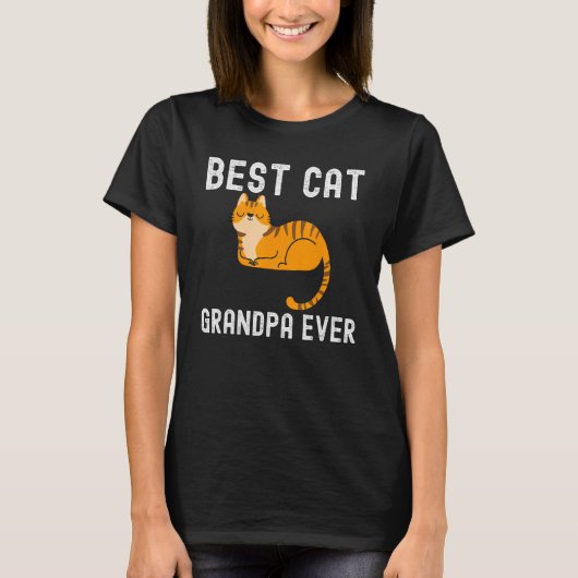 Best Tabby Cat Grandpa Ever Father Day T-shirt (Voorkant)