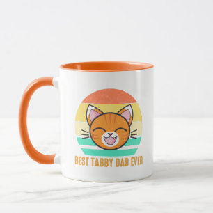 Best Tabby Dad over Funny Oranje Cat Lover Mok