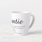 Best tante, Auntie Definition Chic Script ter were Latte Mok (Rechterhoek)