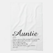 Best tante, Auntie Definition Chic Script ter were Theedoek (Verticaal)
