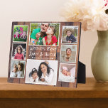 Best tante en oom 8 Foto Rustic Wood ter wereld Fotoplaat<br><div class="desc">8 fotocollage plaque voor de beste tante en oom ter wereld. Een gepersonaliseerd cadeau voor de speciale mensen in je leven.</div>