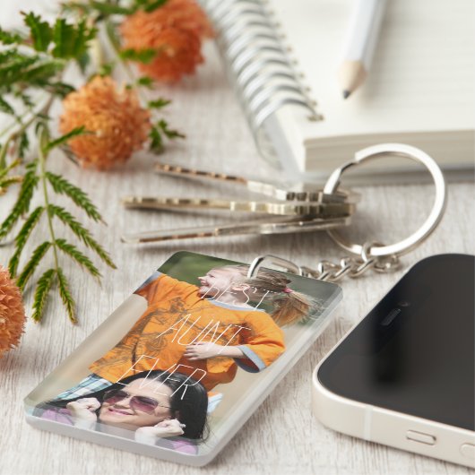 Best tante Ever Acryllic Sleutelhanger (Voorkant Rechts)