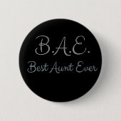 Best tante Ever BAE Ronde Button 5,7 Cm (Voorkant)