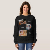 Best tante Ever Custom 3 Foto's van jou Trui (Voorkant volledig)
