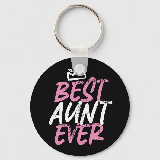 Best tante Ever Cute en Funny BAE Auntie Sleutelhanger (Voorkant)