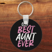 Best tante Ever Cute en Funny BAE Auntie Sleutelhanger (Voorkant)