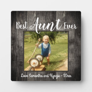 Best tante Ever Love Desk Foto Fotoplaat