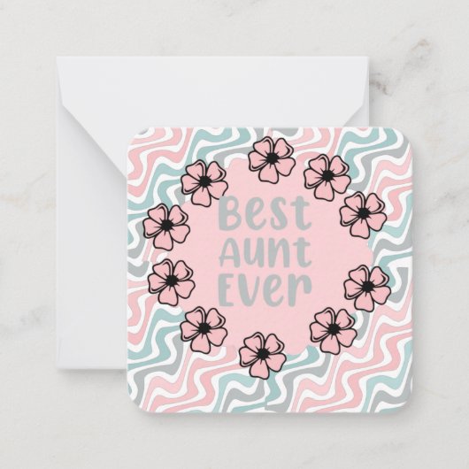 Best tante Ever Note Card Notitiekaartje (Voorkant)