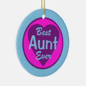 Best tante Ever Personalized Photo Ornament (Rechts)