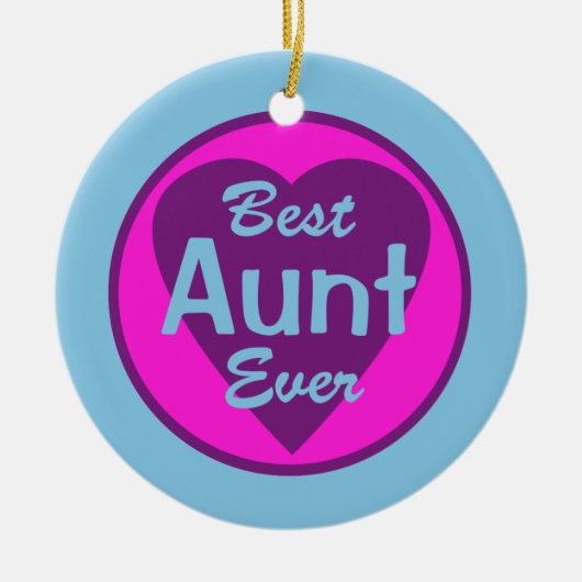 Best tante Ever Personalized Photo Ornament (Voorkant)