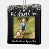 Best tante Ever Photo Keramisch Ornament (Links)
