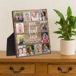 Best tante Ever Rustic Wood 12 Foto Collage Fotoplaat<br><div class="desc">Creëer uw eigen fotocollage met 12 favoriete afbeeldingen op een houtextuurachtergrond.Personaliseer uw persoonlijke foto's met familiefoto's. Maakt een schat cadeau voor de favoriete tante voor verjaardag,  feestdagen en vaderdag.</div>