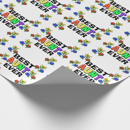 Best tante Ever Wrapping Paper Cadeaupapier (Hoek)