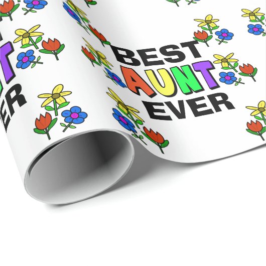Best tante Ever Wrapping Paper Cadeaupapier (Rol Hoek)