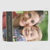 Best tante Niece Nephew Foto van de wereld Golfhanddoek (Horizontaal)