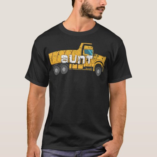 Best tante Yellow Construction Trucks art bisexual T-shirt (Voorkant)
