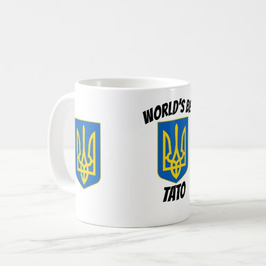 Best Tato Dad Tryzub Morphing Mok ter wereld (Voorkant links)