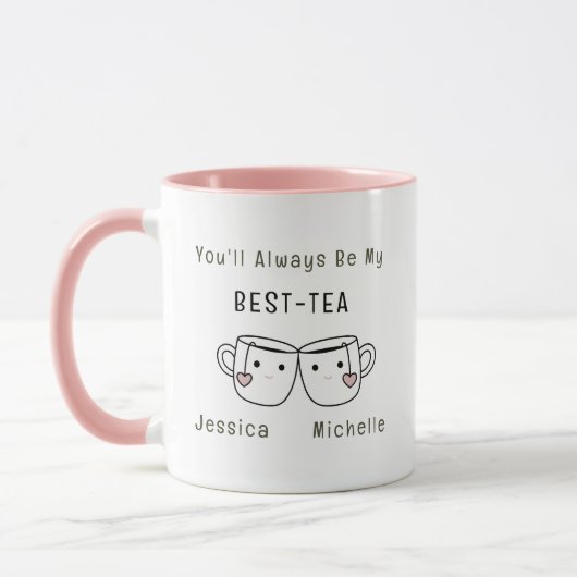 Best-Tea gepersonaliseerde vriendschap Mok (Links)