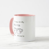 Best-Tea gepersonaliseerde vriendschap Mok (Voorkant links)