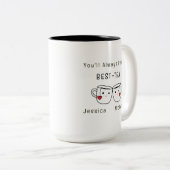 Best-Tea gepersonaliseerde vriendschap Tweekleurige Koffiemok (Voorkant rechts)