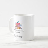 Best Teacher Appreciation Quote Mug Koffiemok (Voorkant links)