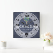 Best Teacher appreciation quote Vierkante Klok (Huis)