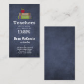 Best Teacher appreciation quote Visitekaartje (Voorkant / Achterkant)