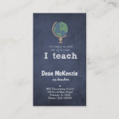 Best Teacher appreciation quote Visitekaartje (Voorkant)