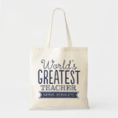 Best Teacher Canvas tas Gift ter wereld (Voorkant)