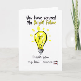 Best Teacher Card Kaart