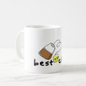 “Best TEAcher” – Cute Funny Teacher Gift  Koffiemok (Voorkant links)