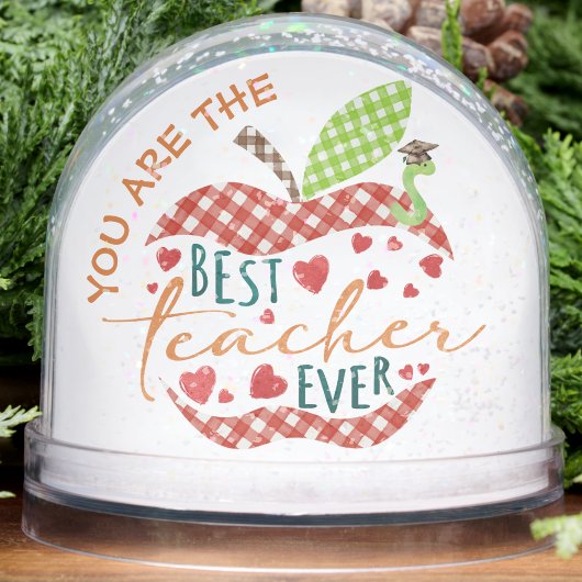Best Teacher Ever Apple Motifs Appreciation  Sneeuwbol