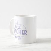 Best Teacher Ever Apple Personalized Koffiemok (Voorkant links)