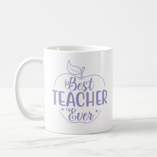 Best Teacher Ever Apple Personalized Koffiemok (Links)