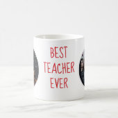 Best Teacher Ever Custom Photo Mug Koffiemok (Center)
