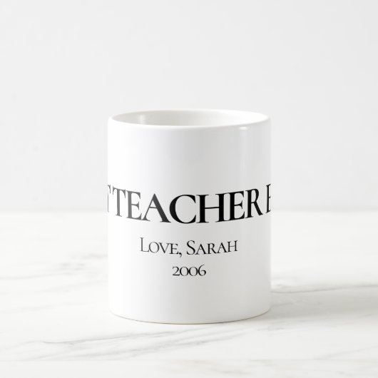 Best Teacher Ever Personalized Mug Koffiemok (Center)