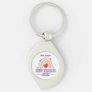 Best Teacher Ever Rainbow Sleutelhanger