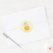 Best Teacher Ever Thank You Gold Medal Note Paper Ronde Sticker (Envelop)