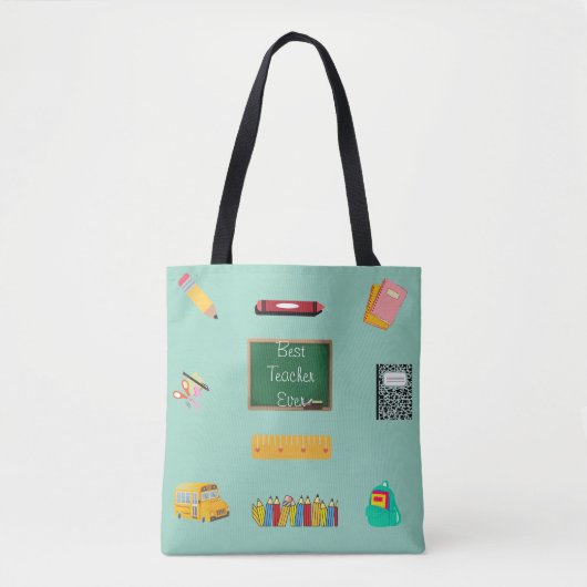 Best Teacher Ever Tote Bag (Voorkant)