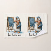 Best Teacher Ever Winter Penguin Design Bad Handdoek (Handdoek)