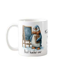 Best Teacher Ever Winter Penguin Design